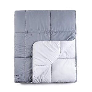 Tadpoles Box Quilted Comforter - Grey - Twin